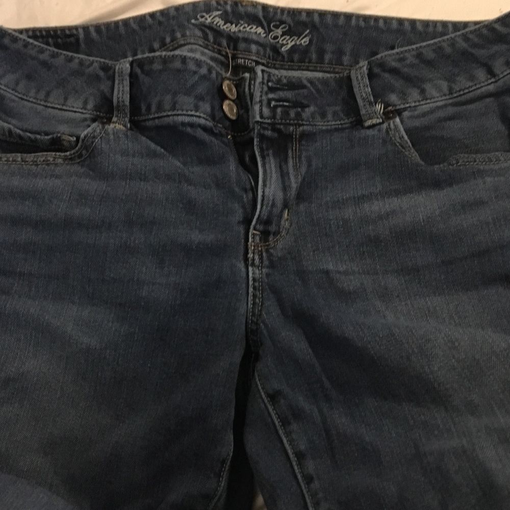 American Eagle Artist Crop Capri Jeans Size 14